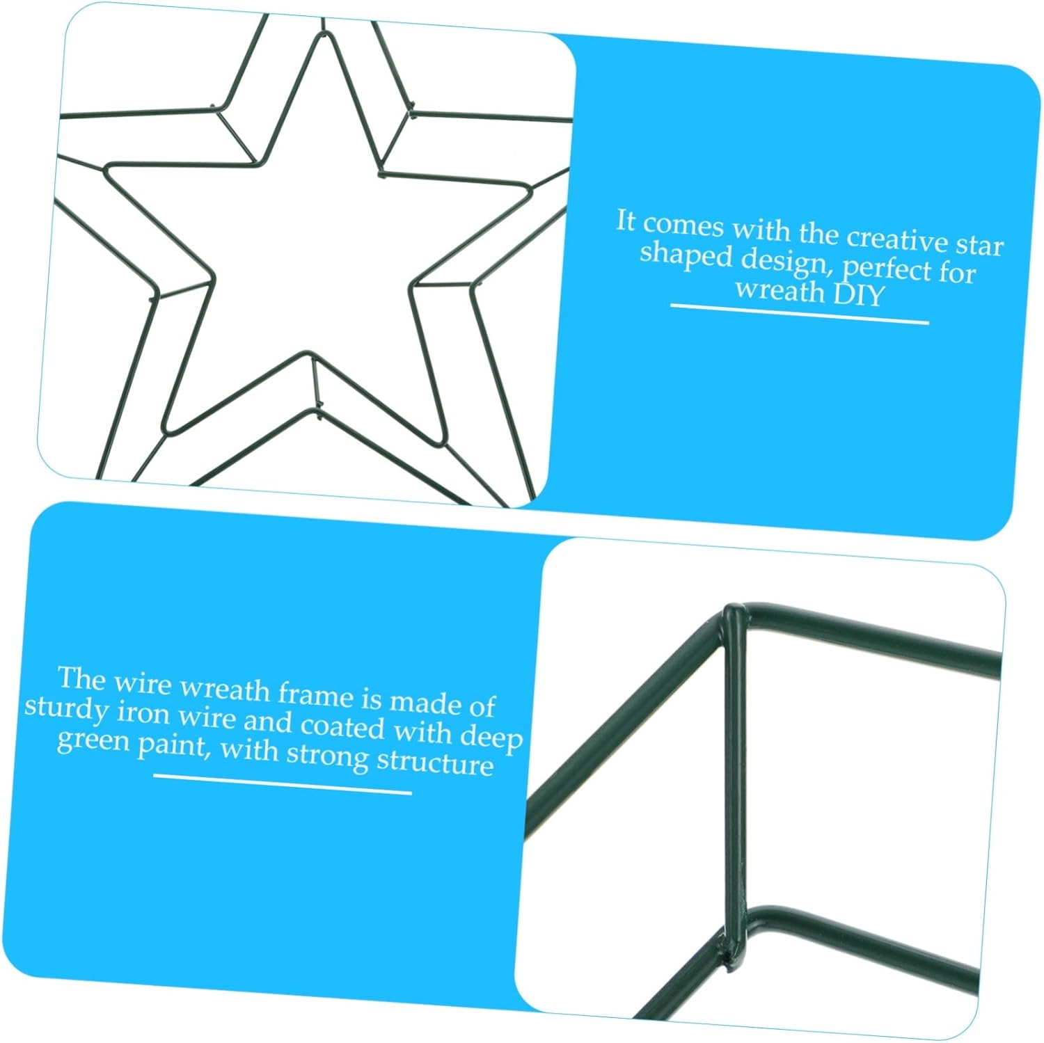 2pcs Floral Wreath Frame Metal Hangers for DIY Decor and Wall Art