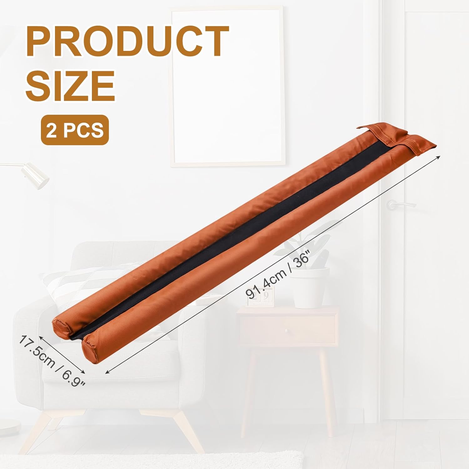 Uxcell Under Door Draft Stopper 2 Pcs Adjustable Door Blocker