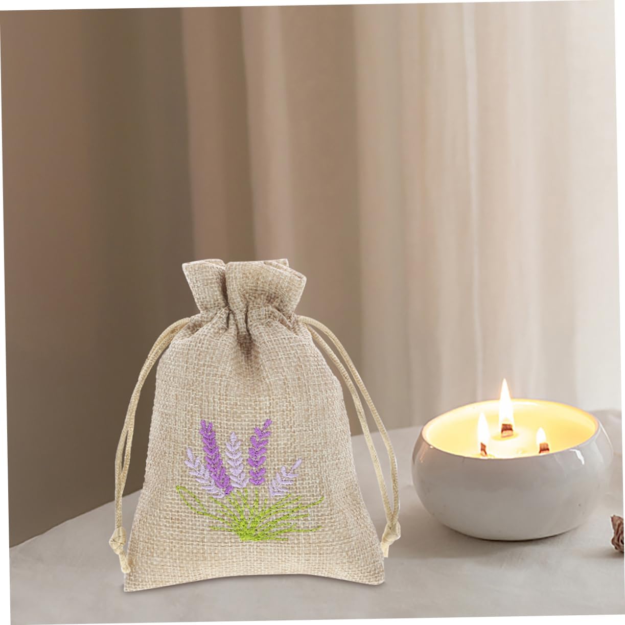 SOESFOUFU 5Pcs Lavender Sachet Bags for Fragrance Storage