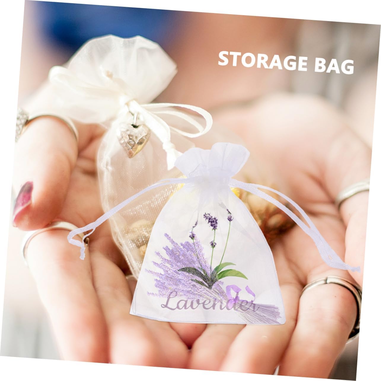 STOBAZA Dried Lavender Sachet Bags 50pcs for Home Fragrance