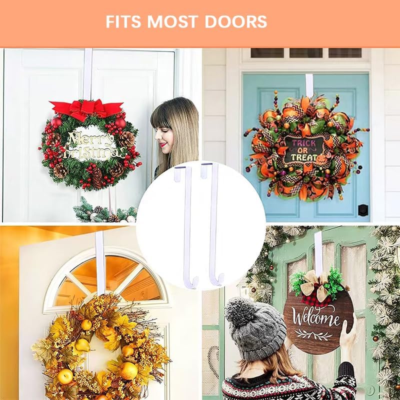 12 Inch Metal Wreath Hanger for Front Door