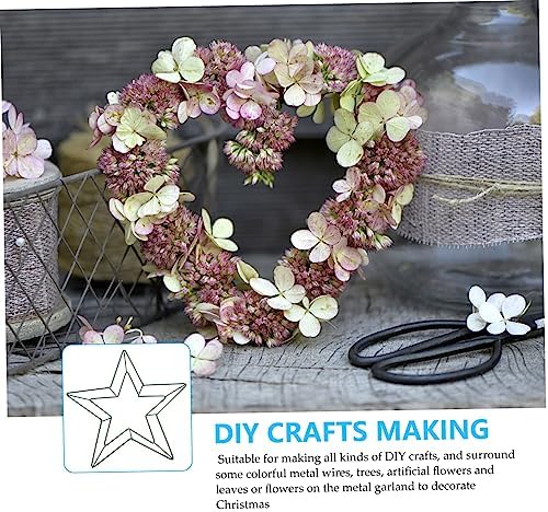 2pcs Floral Wreath Frame Metal Hangers for DIY Decor and Wall Art