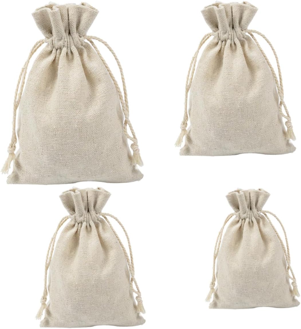 SAFIGLE 4pcs Reusable Travel Toiletry Bag Drawstring Sachets