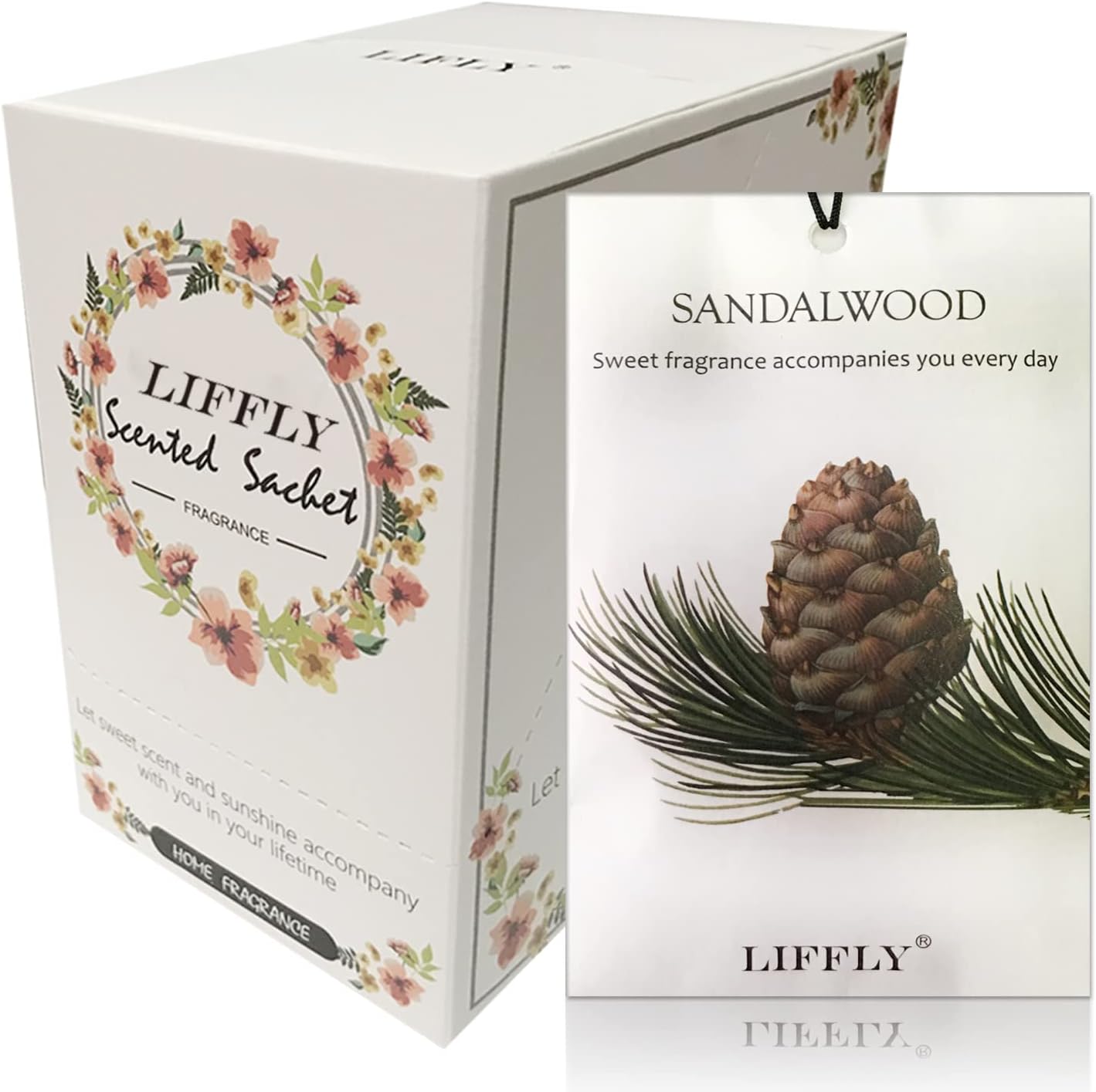 14 Pack Sandalwood Scented Sachets for Closet and Drawer