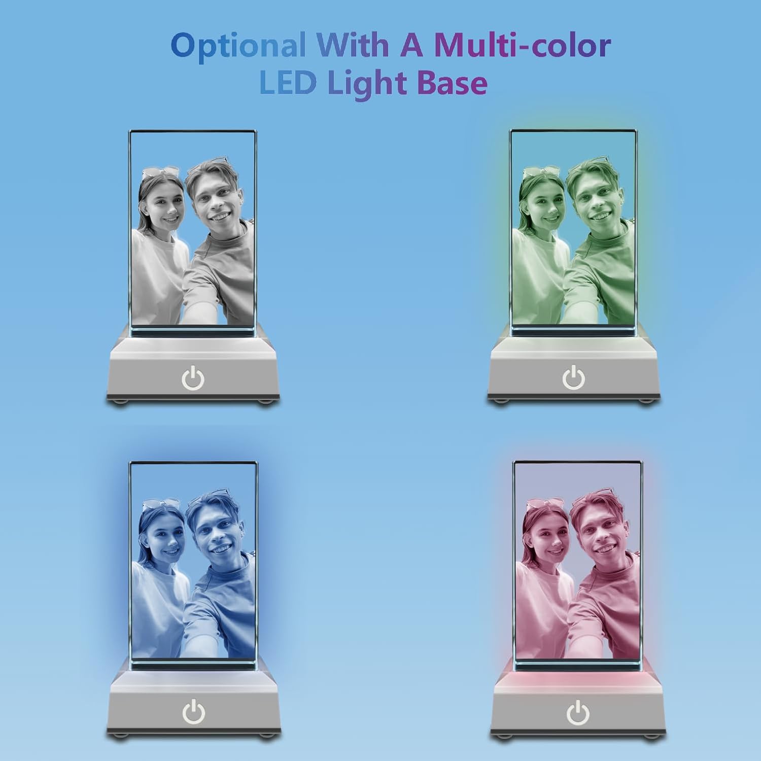 Personalized 3D Crystal Photo Cube With Custom Image