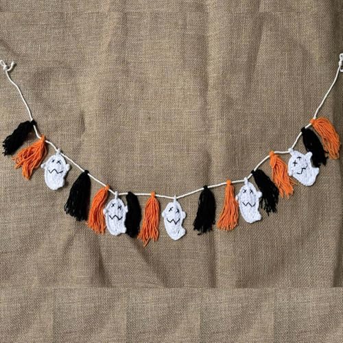 Tokatan Halloween Garland with Tassels and Ghost