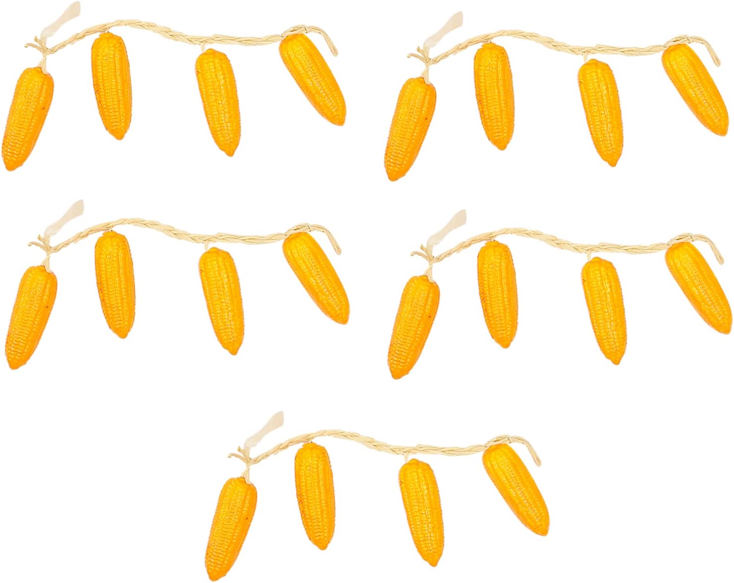 5 Strings Artificial Vegetable Decor Faux Corn for Farmhouse