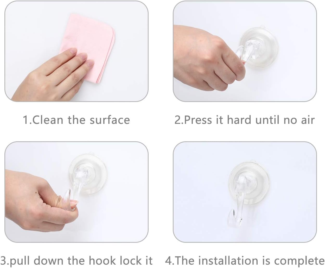 Christmas Wreath Holders Suction Cup Hooks for Glass Windows and Doors