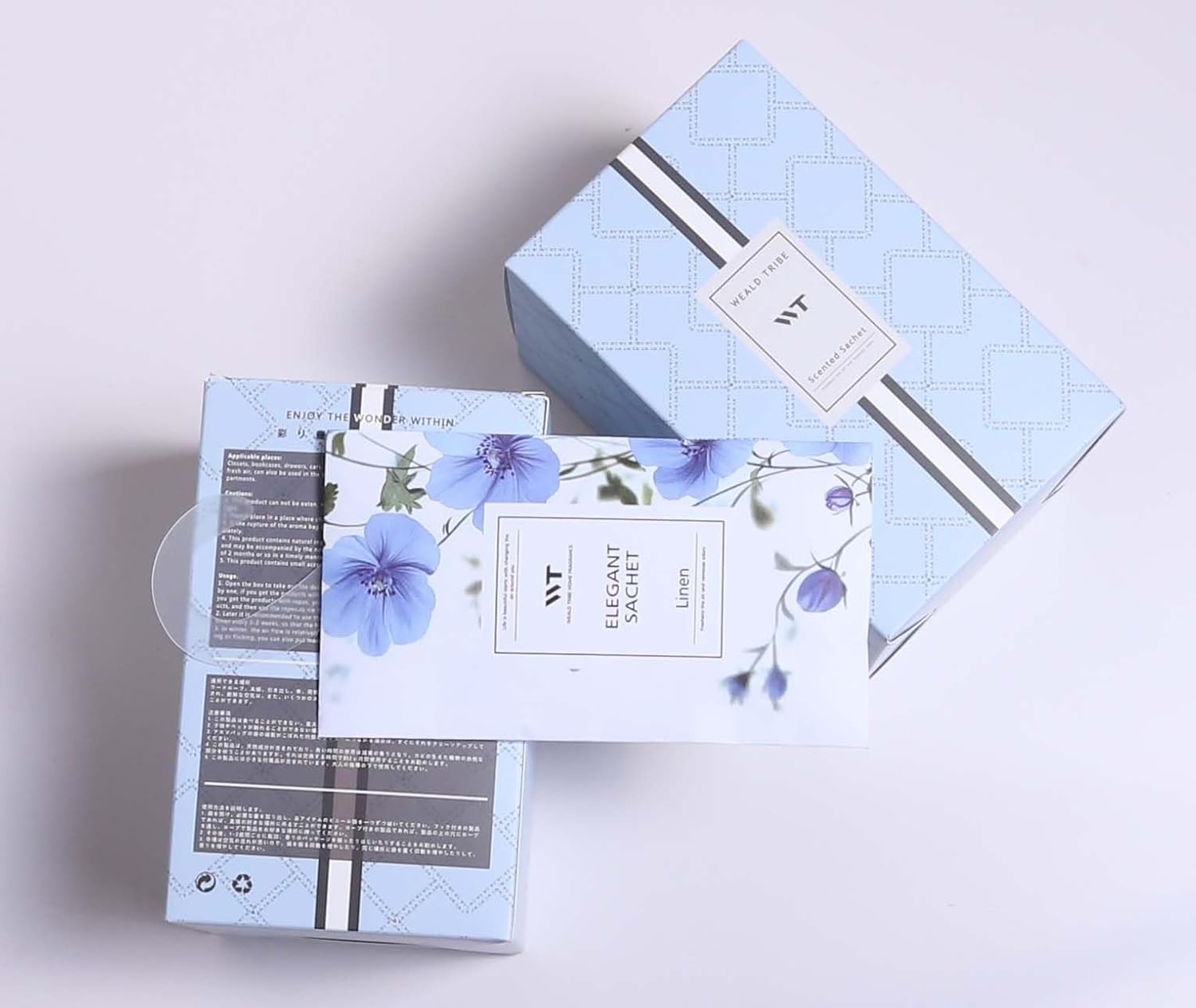 WEALD TRIBE 12 Pack Eucalyptus Lavender Scented Sachets for Closet Drawer Deodorizer