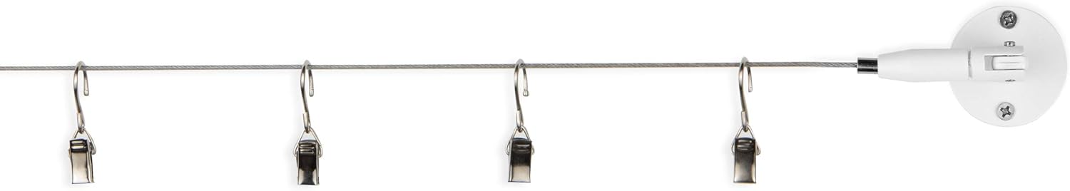 You Have Space TOTART Picture Hanging Kit with 18 Clips and Curtain Rod