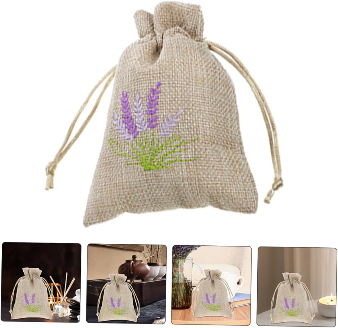 SOESFOUFU 5Pcs Lavender Sachet Bags for Fragrance Storage