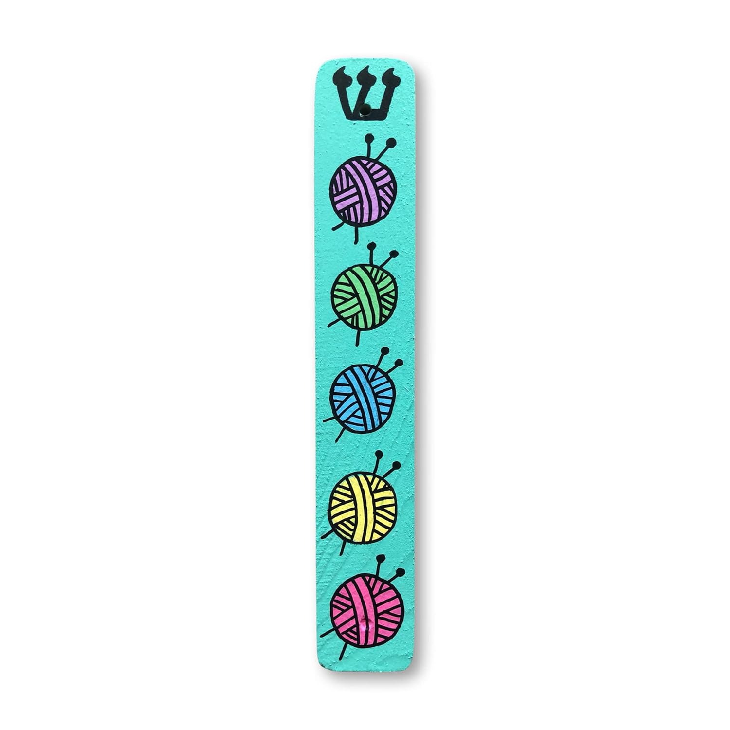 Lea Joelle Handmade Knitting Mezuzah Scroll Case