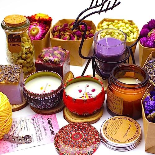 50 Pieces Dried Flower Set for Crafts and Decor