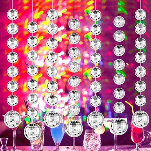 8 Strands Sparkling Mini Disco Ball Decorations
