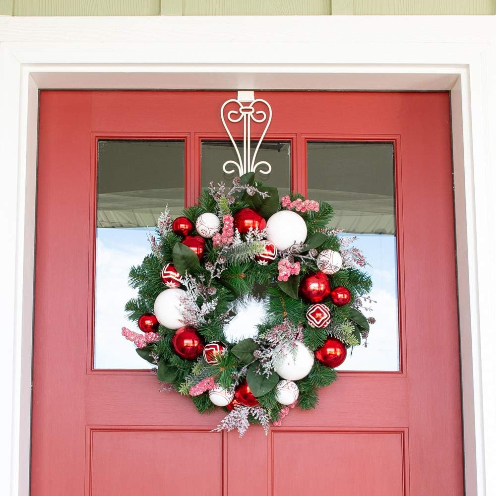 Front Door Wreath Hanger - Adjustable Hook Length