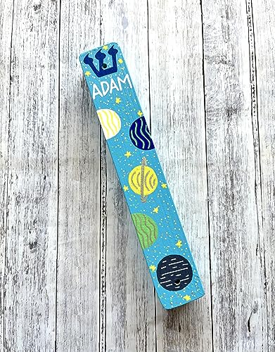 Lea Joelle Handmade Space Mezuzah for Boys Room