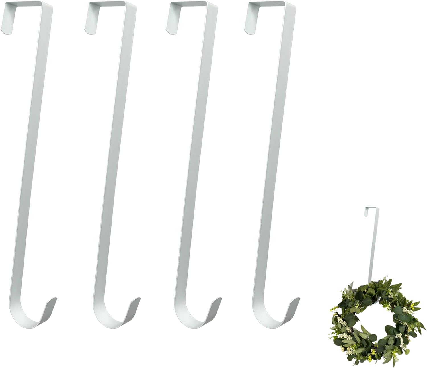 4 Pack Wreath Hanger Over The Door Hooks