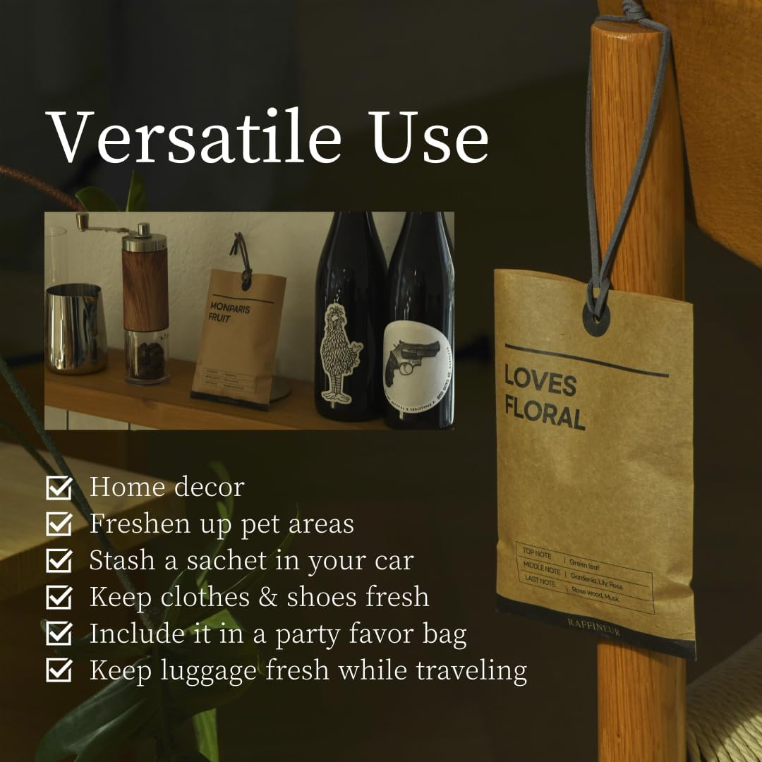 Long-Lasting Eco-Friendly Perfume Sachet 25oz for Home Cars Wardrobe