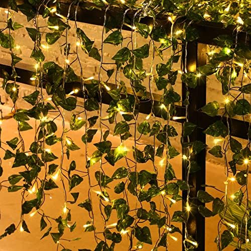 Unittype 15 Pcs LED Ivy Curtain String Light for Bedroom Decor 1