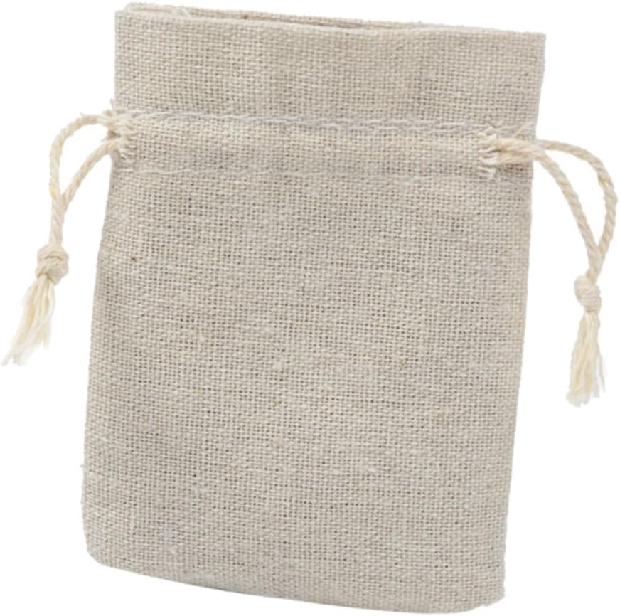 CLISPEED 4pcs Cotton Drawstring Sachets Lavender Fragrance Bags