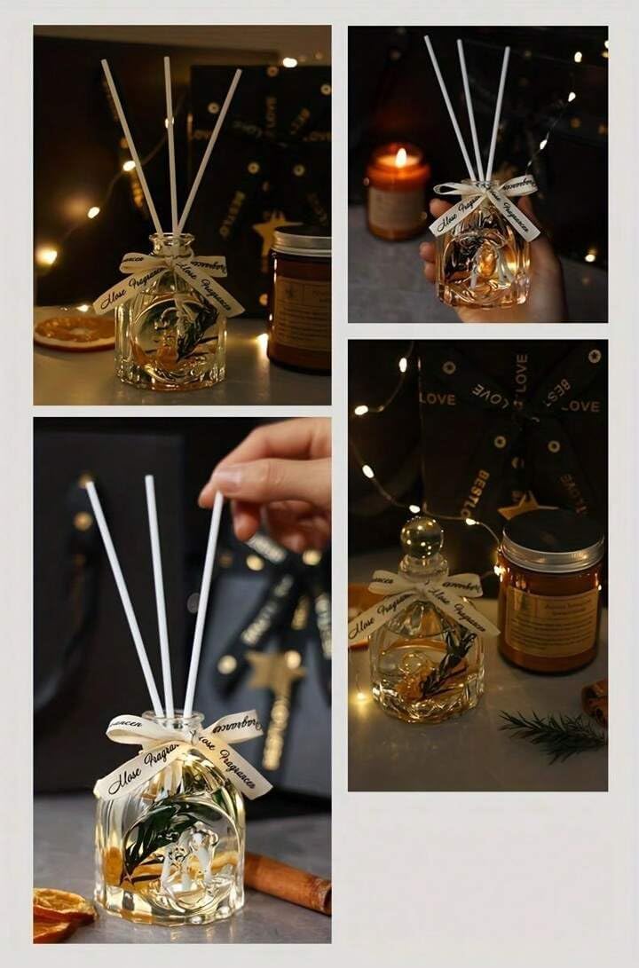 Luxury Candle Set with Aroma Diffuser and Natural Fragrance