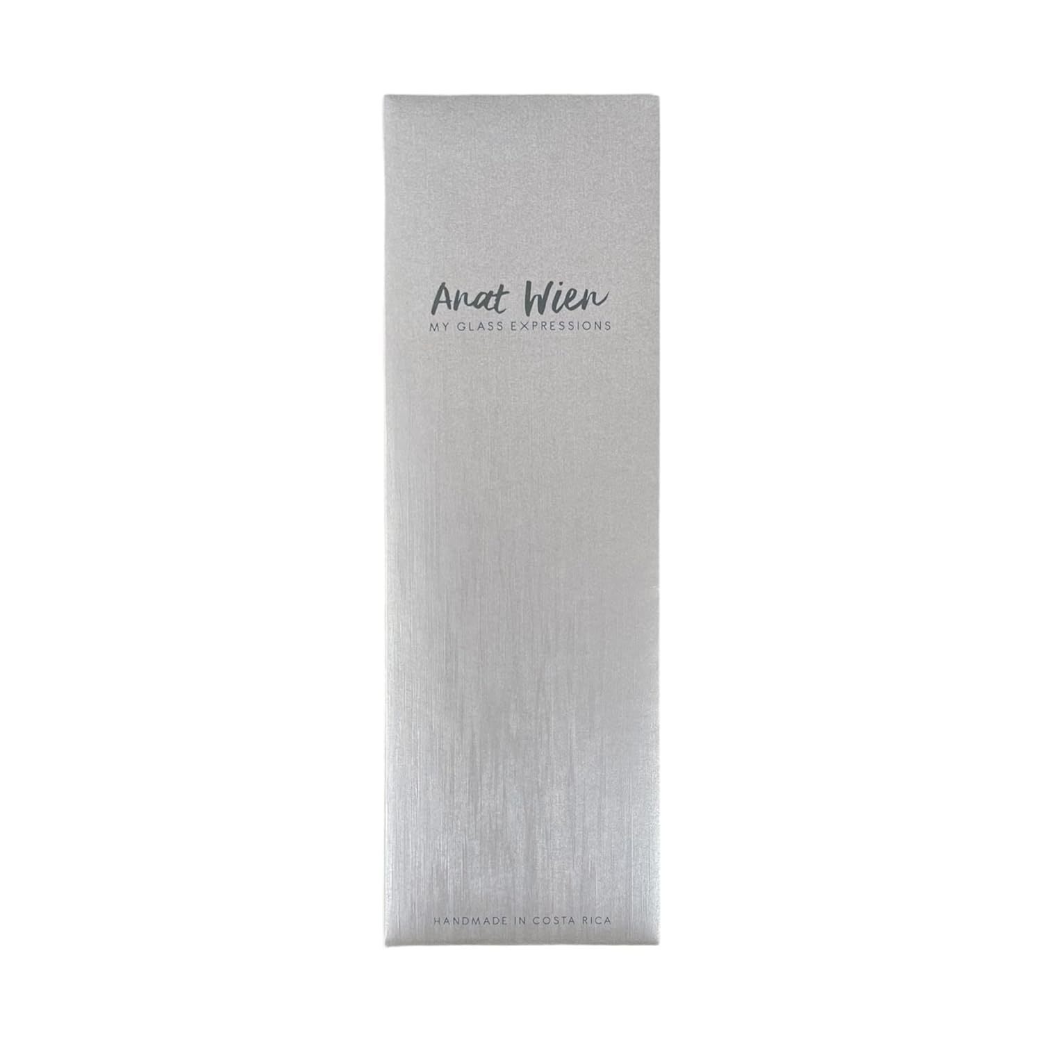 Jewish Mezuzah Handmade Glass Case - Brown Honeycomb