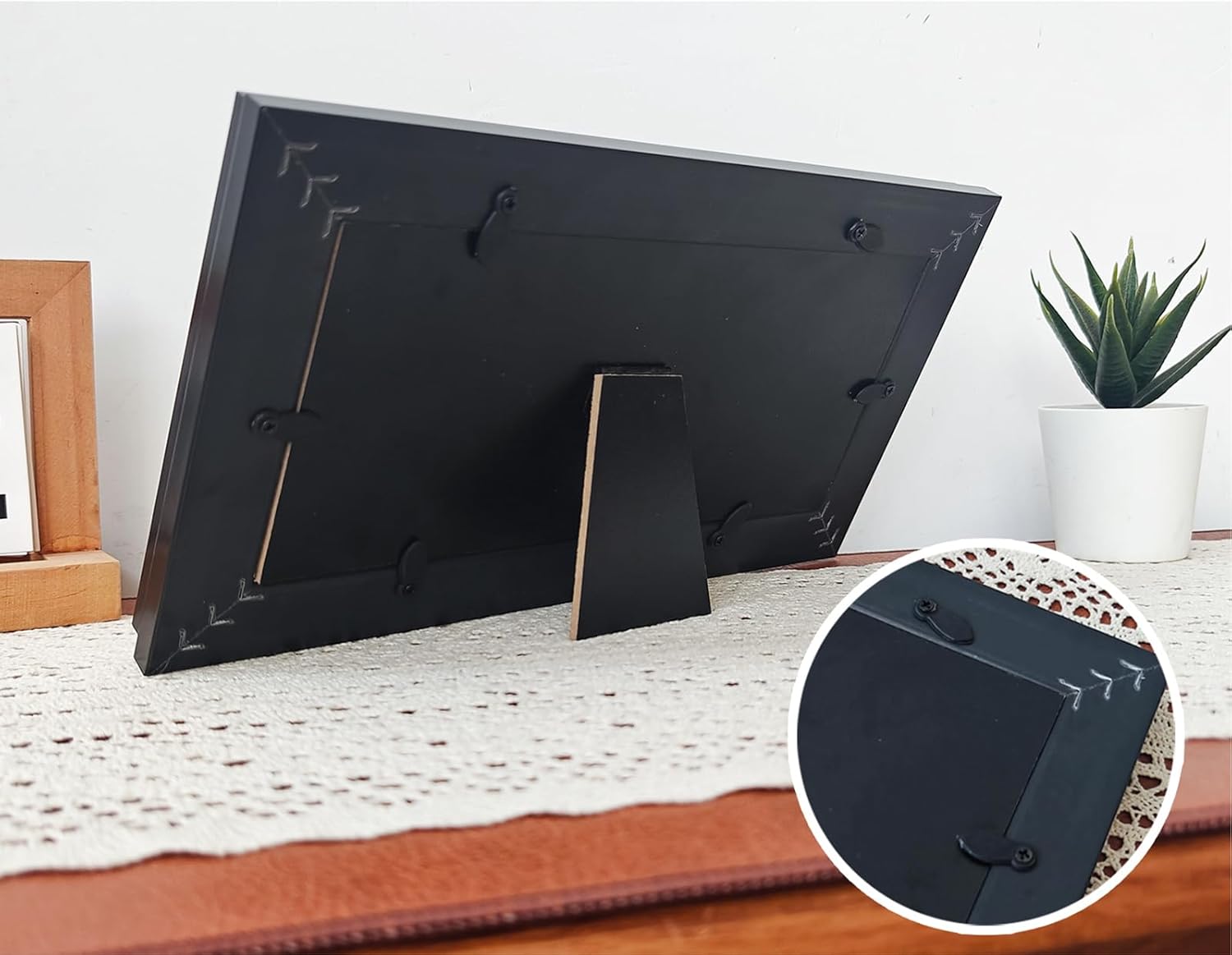 Dollar Bill Frame with Black Mat or Display 4x9 Picture Without Mat