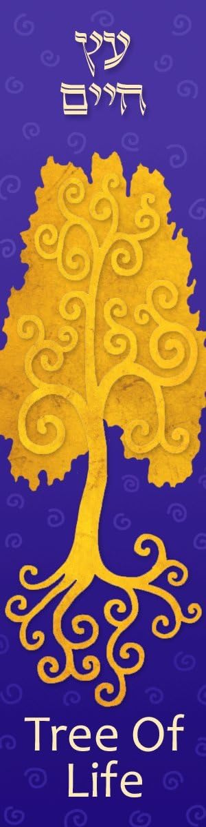 Gold Tree of Life Mezuzah Case by Caspi Cards Art