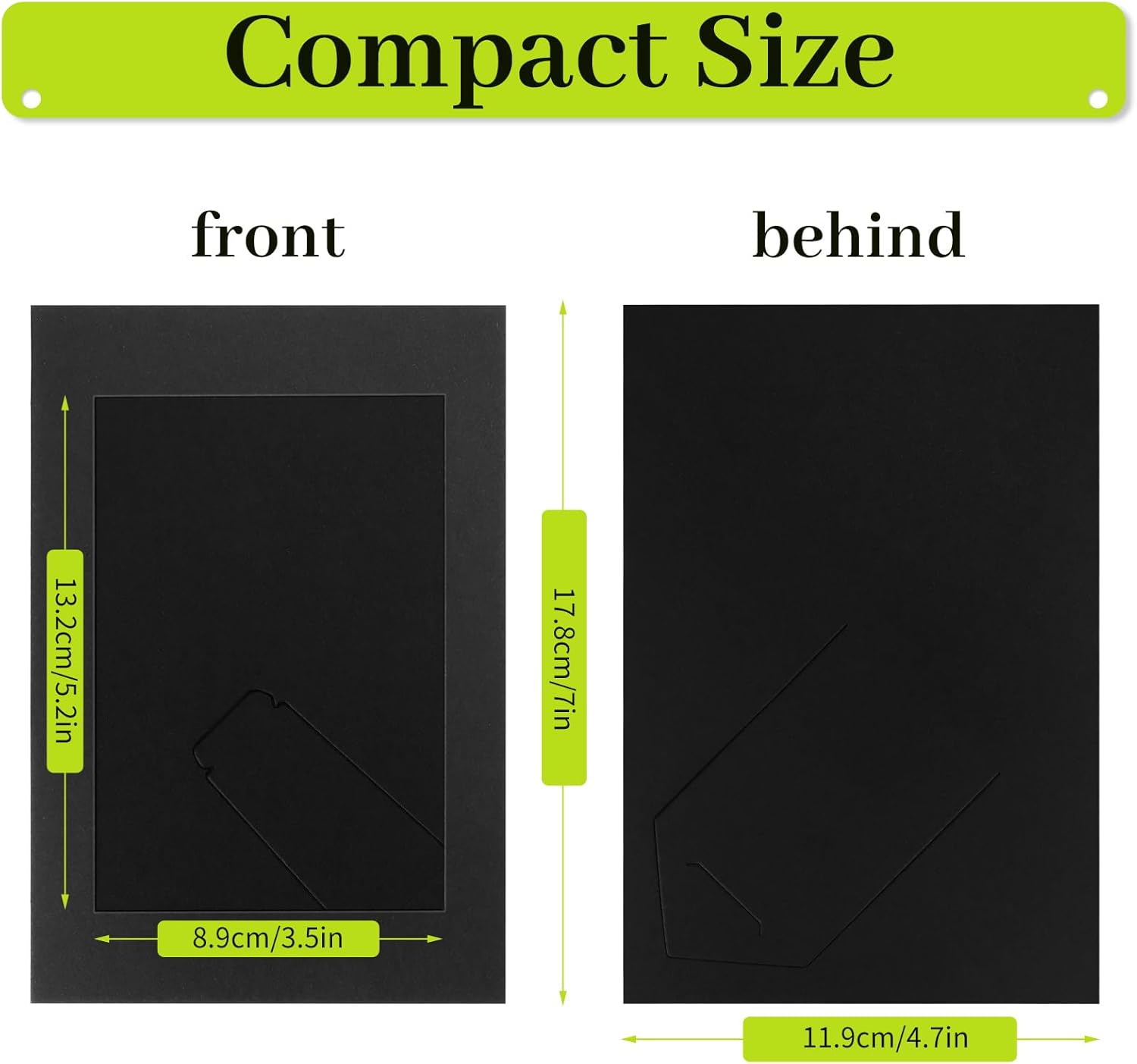 50 Pack Black Cardboard Picture Frames 4x6 Inches
