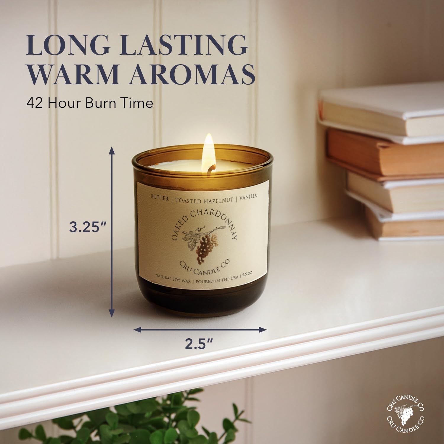 Cru Wine Scented Candles Oaked Chardonnay Luxury Decor
