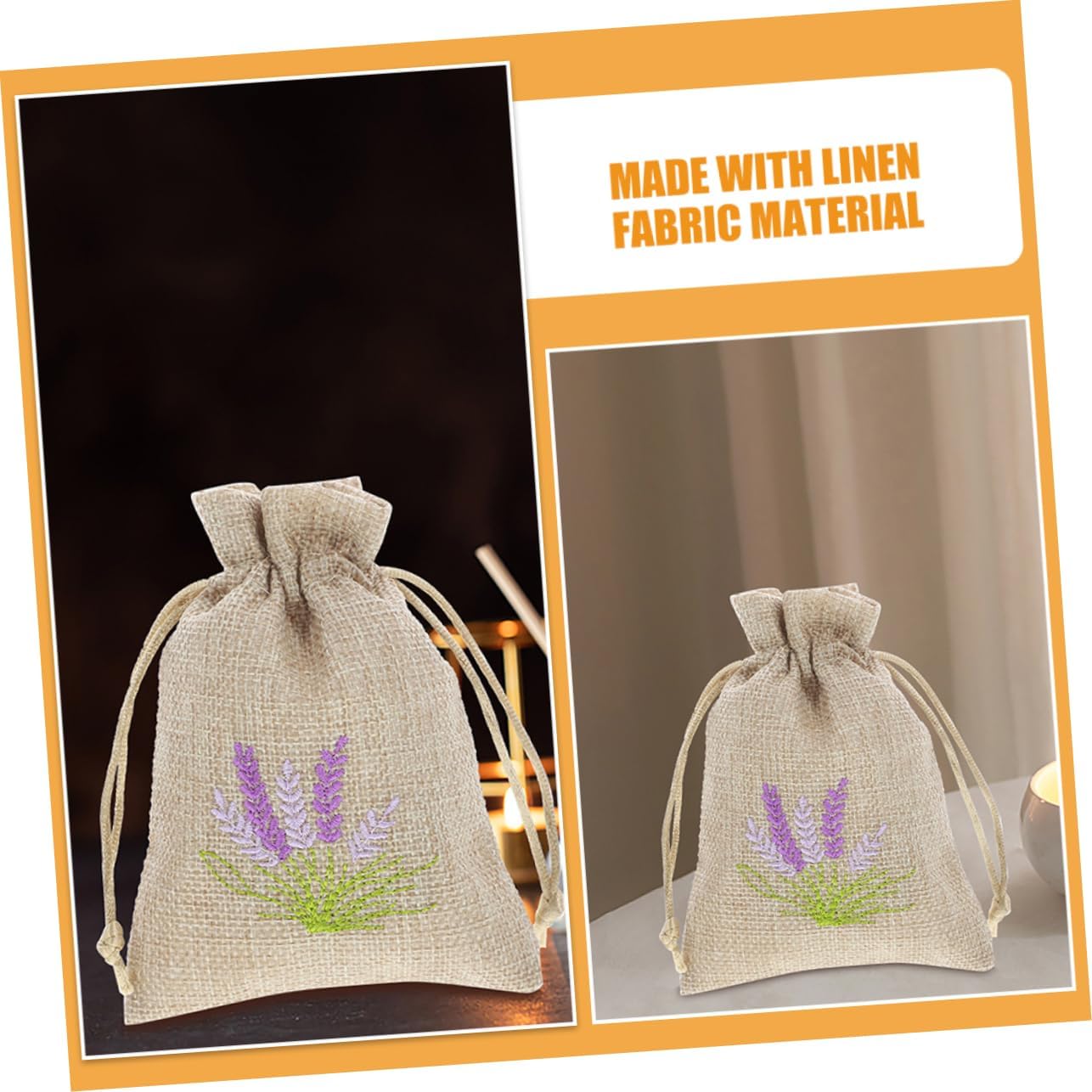 5pcs Empty Lavender Sachet Bags for Storage and Decor