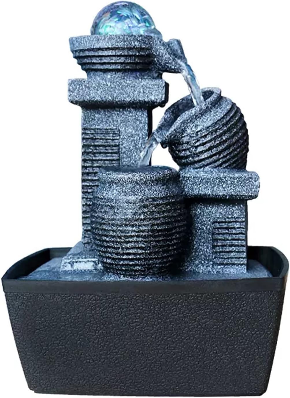 WAOCEO Tabletop Fountain Decorative Office Fountain