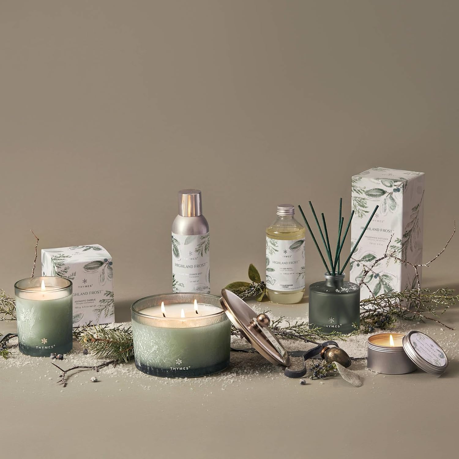 Thymes Highland Frost Jar Candle 65 oz