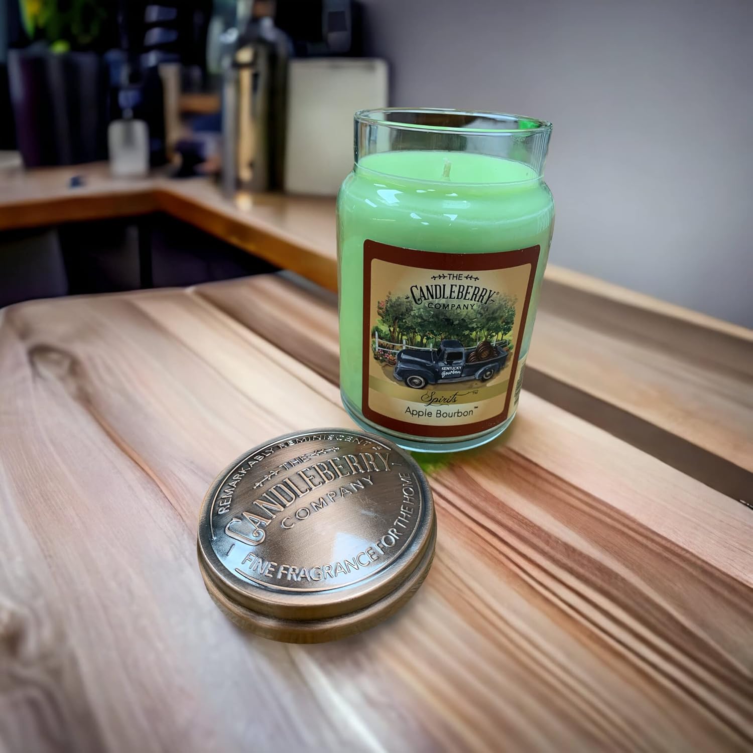 Bourbon Spirits Candle Large Jar 26 oz Handmade in USA