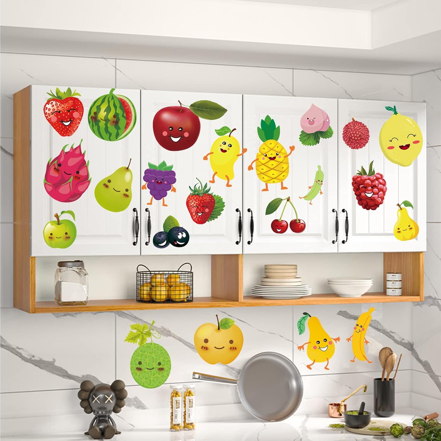 Cartoon Fruit Wall Sticker Kitchen Decor Decals