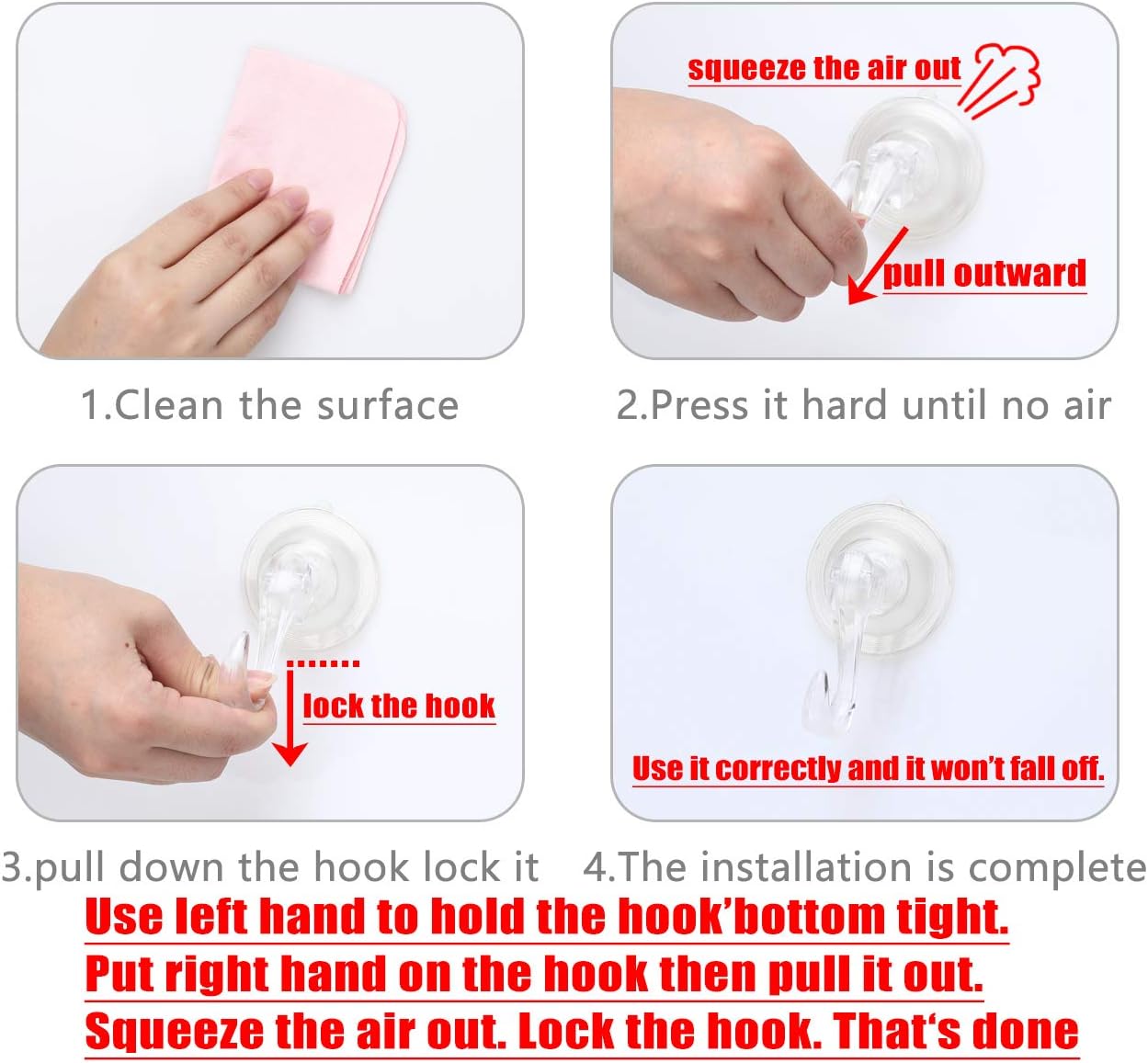 Christmas Wreath Holders Suction Cup Hooks for Glass Windows and Doors