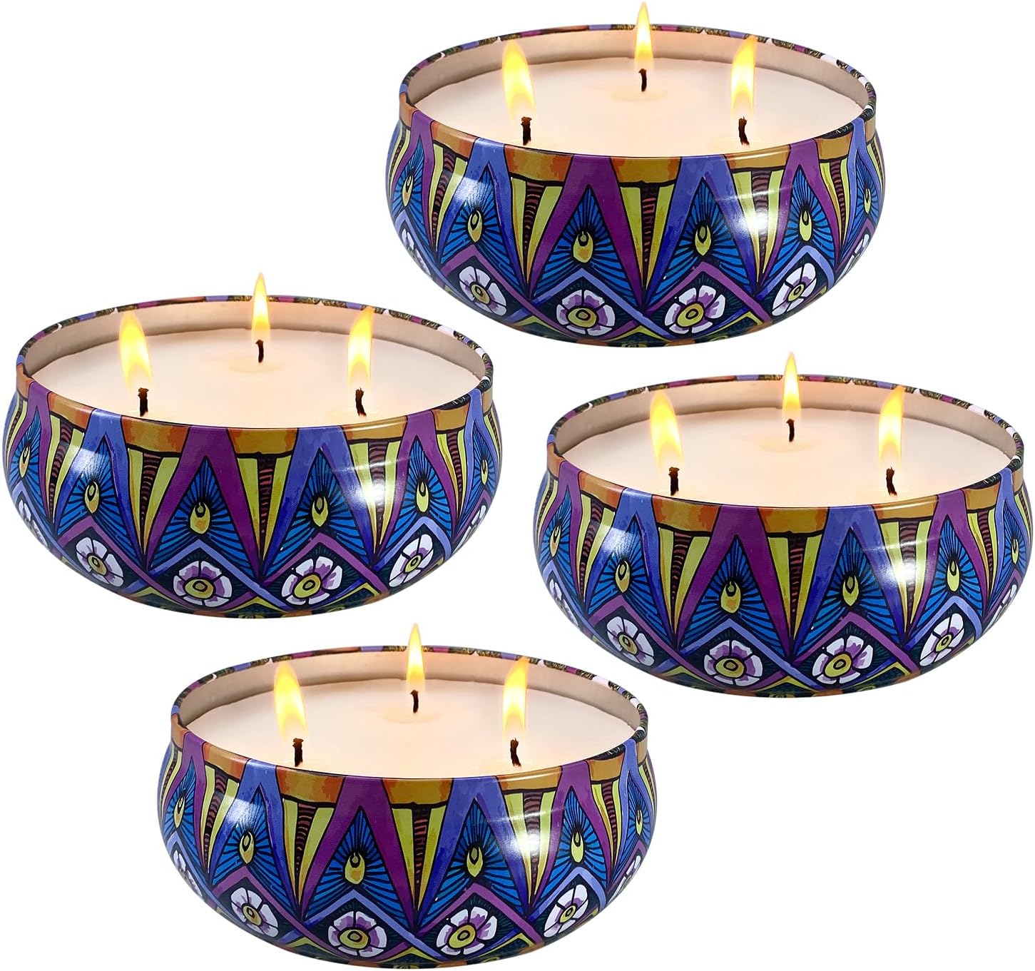HOSVOT Citronella Candles 4 Pack 56oz Total