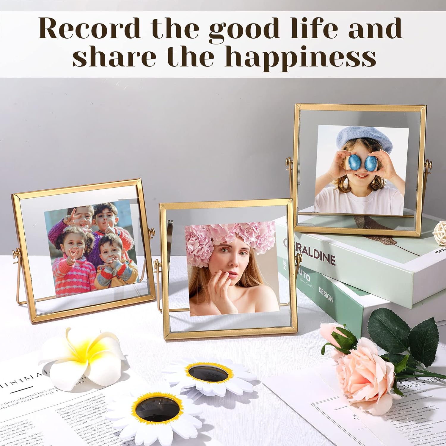 Hoteam 12 Pack 4x4 Inch Floating Frame Photo Collection