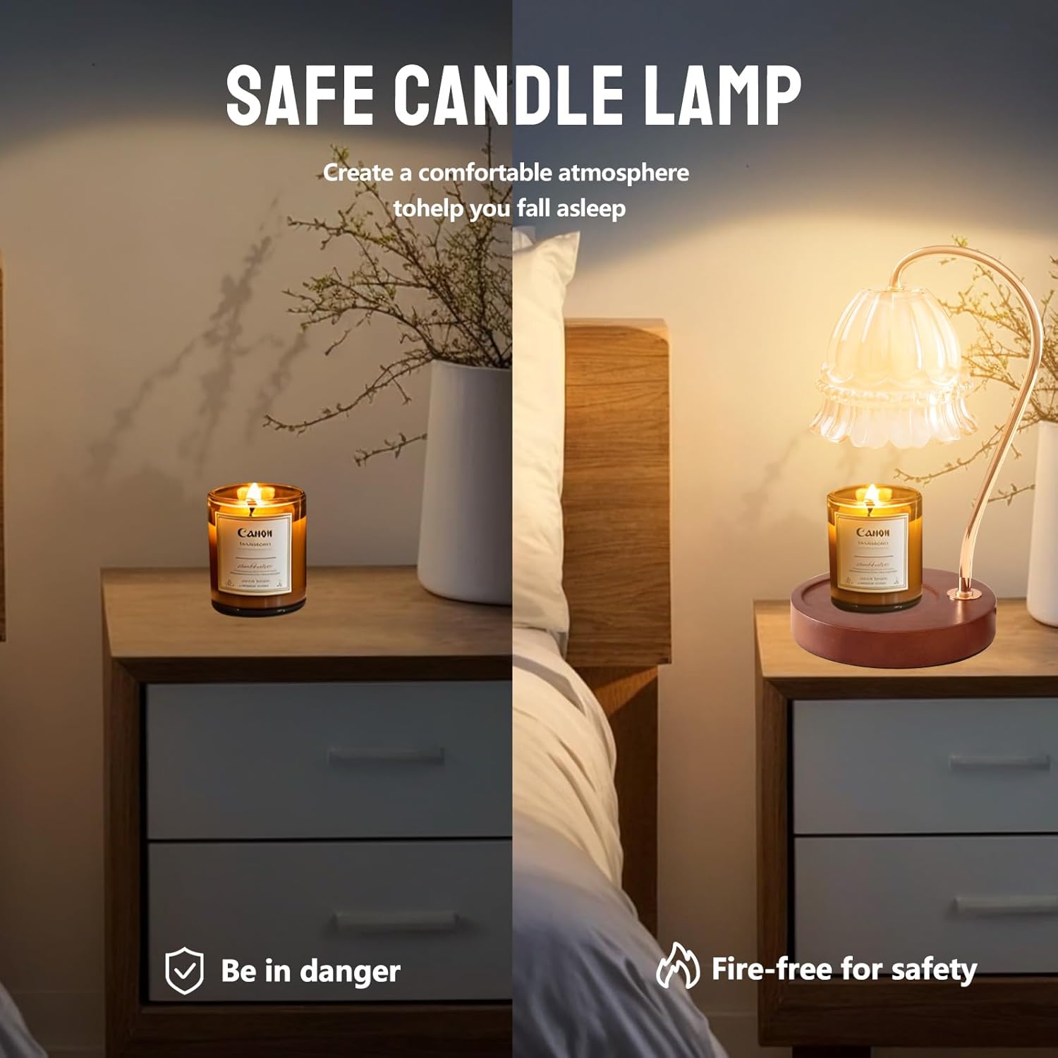 Droyek Candle Warmer Lamp with Dimmer and Timer
