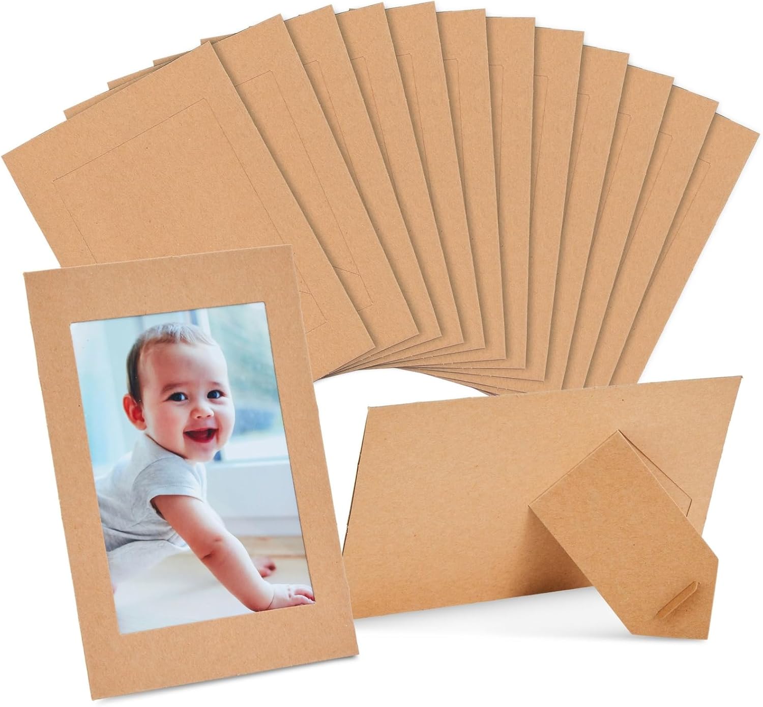 Juvale Kraft Paper Picture Frames 4x6in Brown 50-Pack