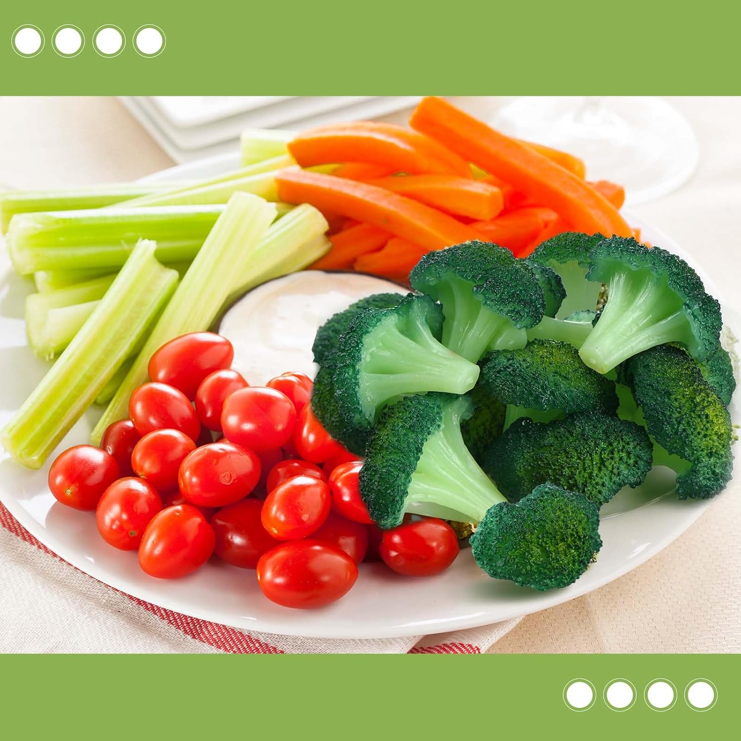 Giegxin 15 Pcs Realistic Fake Broccoli Decor