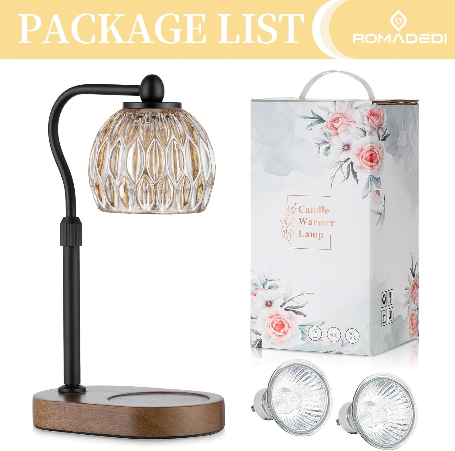 Romadedi Candle Warmer Lamp with Timer
