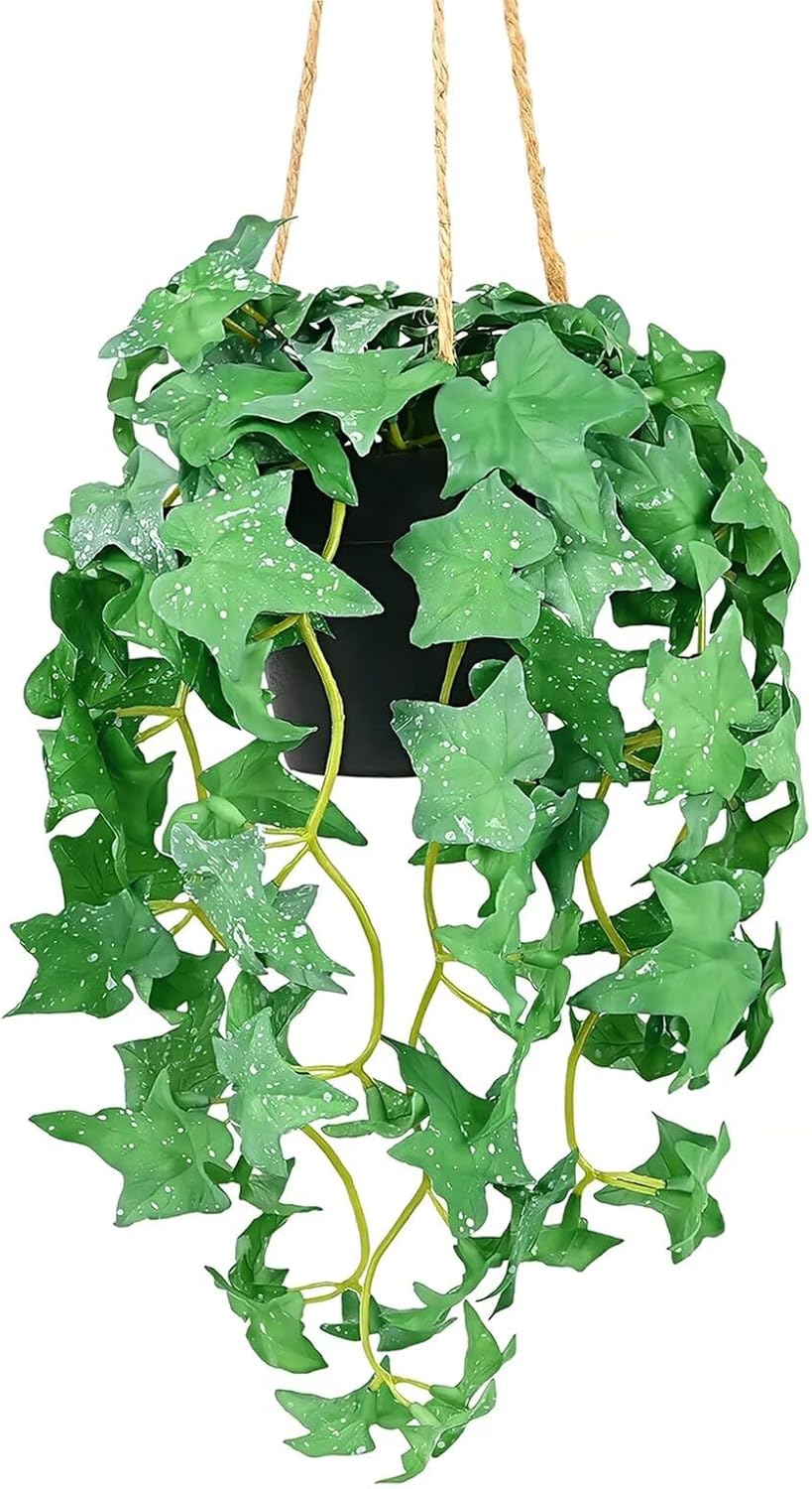 Real Touch Artificial Hanging Plants with Pot for Home Office Decor