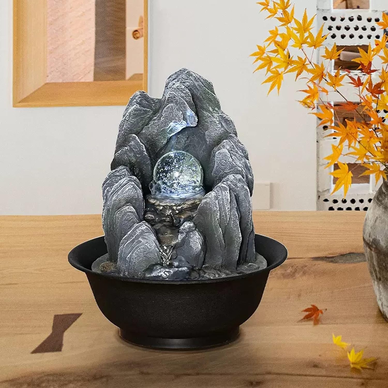 Elegant Water Fountain for Desk Table Office Home Relaxation