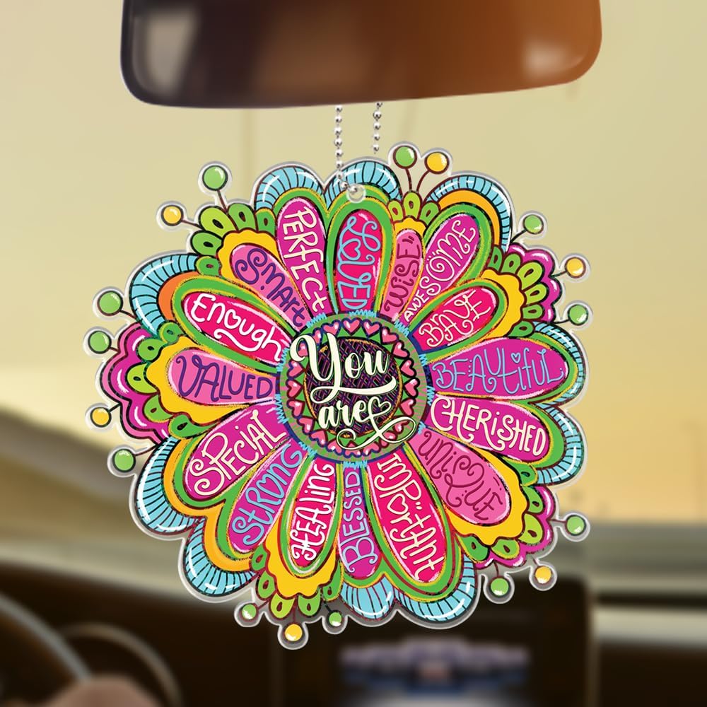 Trippy Art Hanging Decorations Clear Acrylic with Bible Quotes