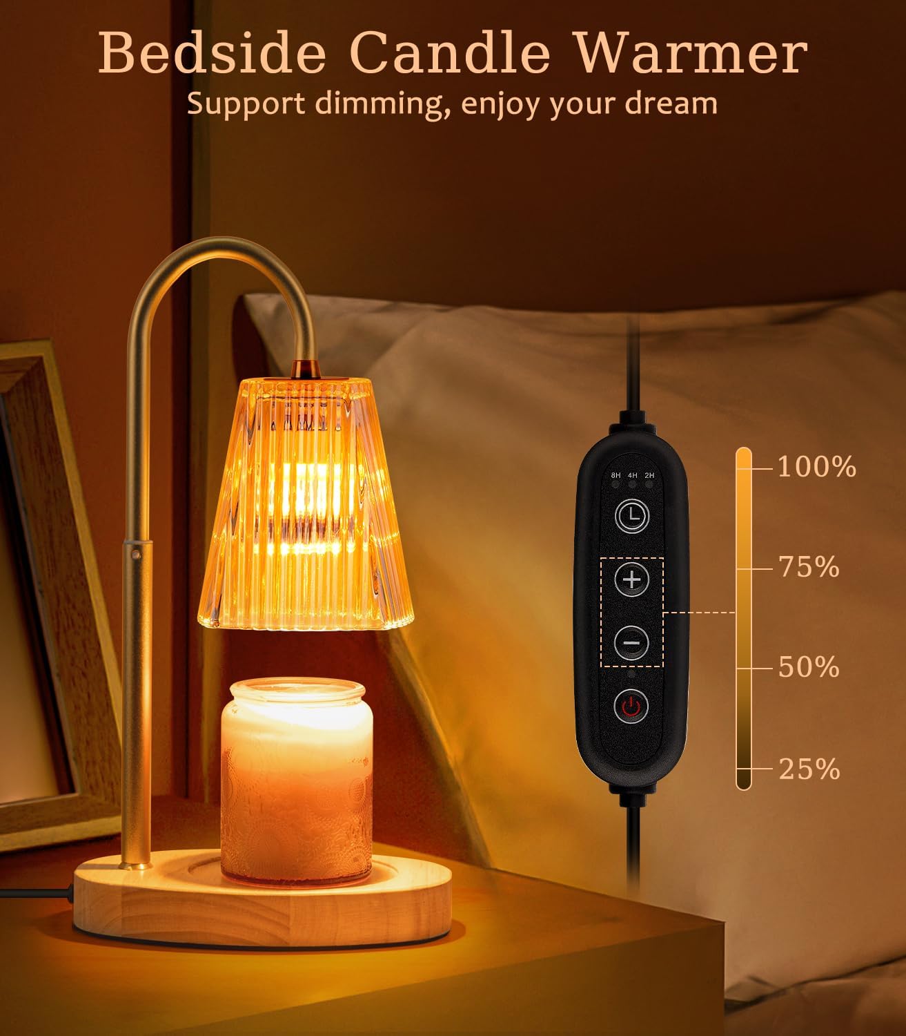 Elegant Candle Warmer Lamp with Timer
