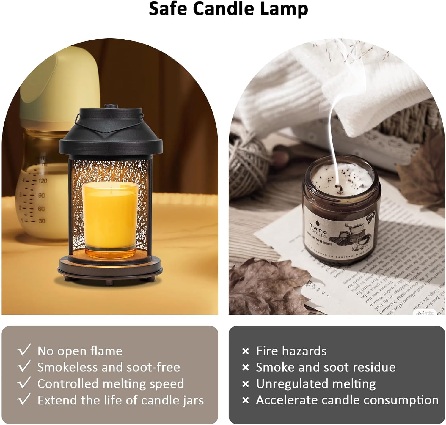 Dialans Candle Warmer Lamp with Timer and Dimming
