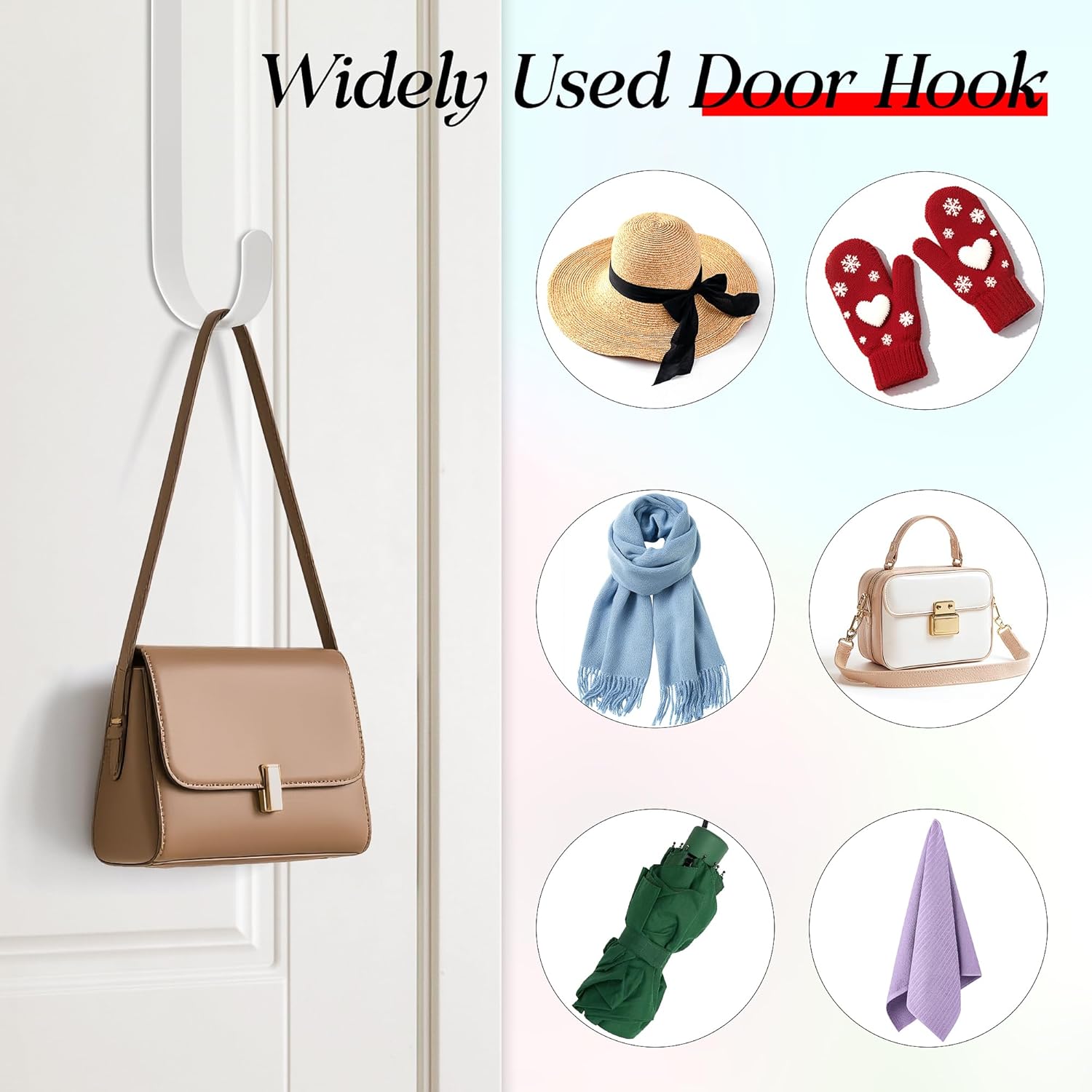 MCFULL 14 Inch Wreath Hangers for Front Door 2 Packs