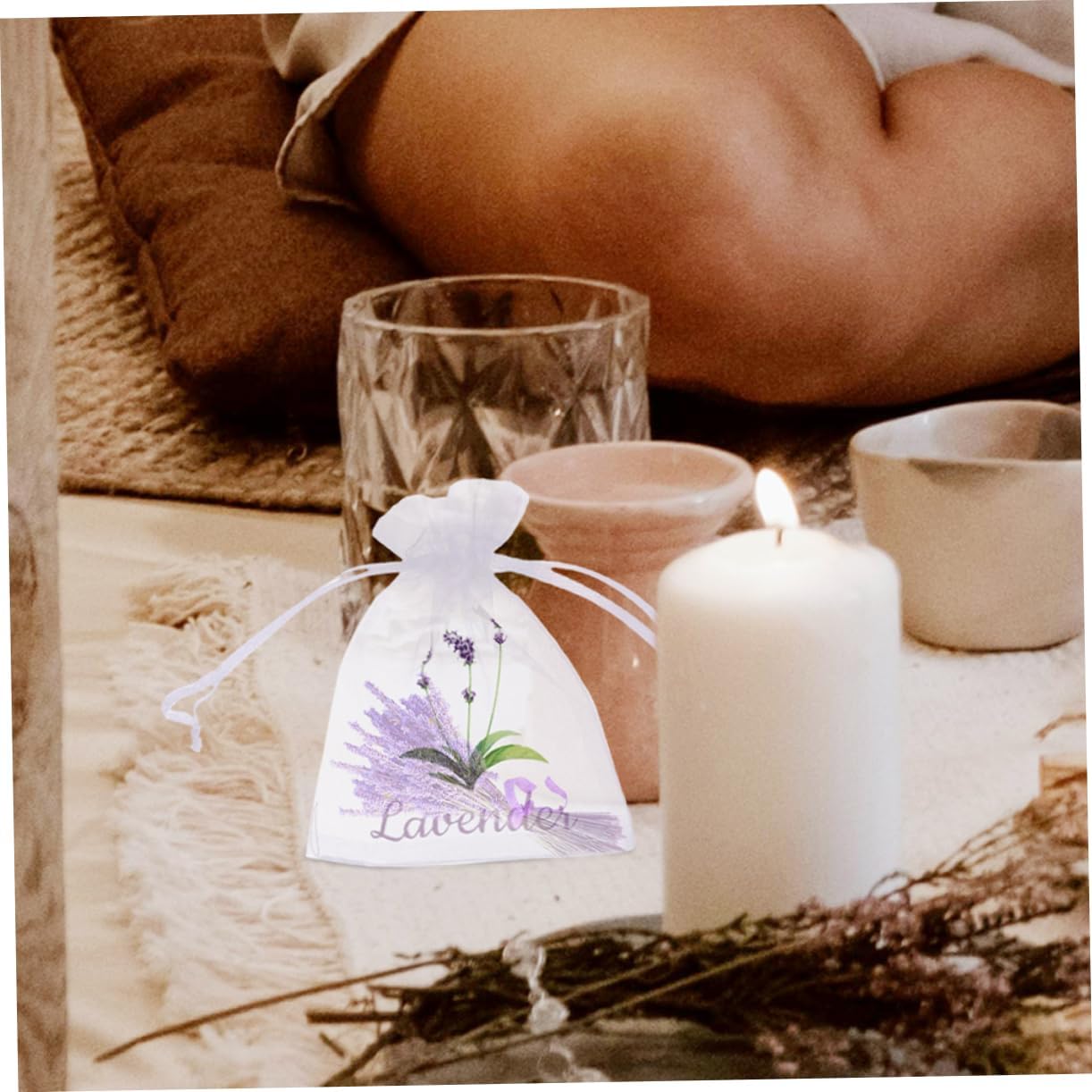 50pcs Empty Sachet Bags for Lavender and Rose Petals