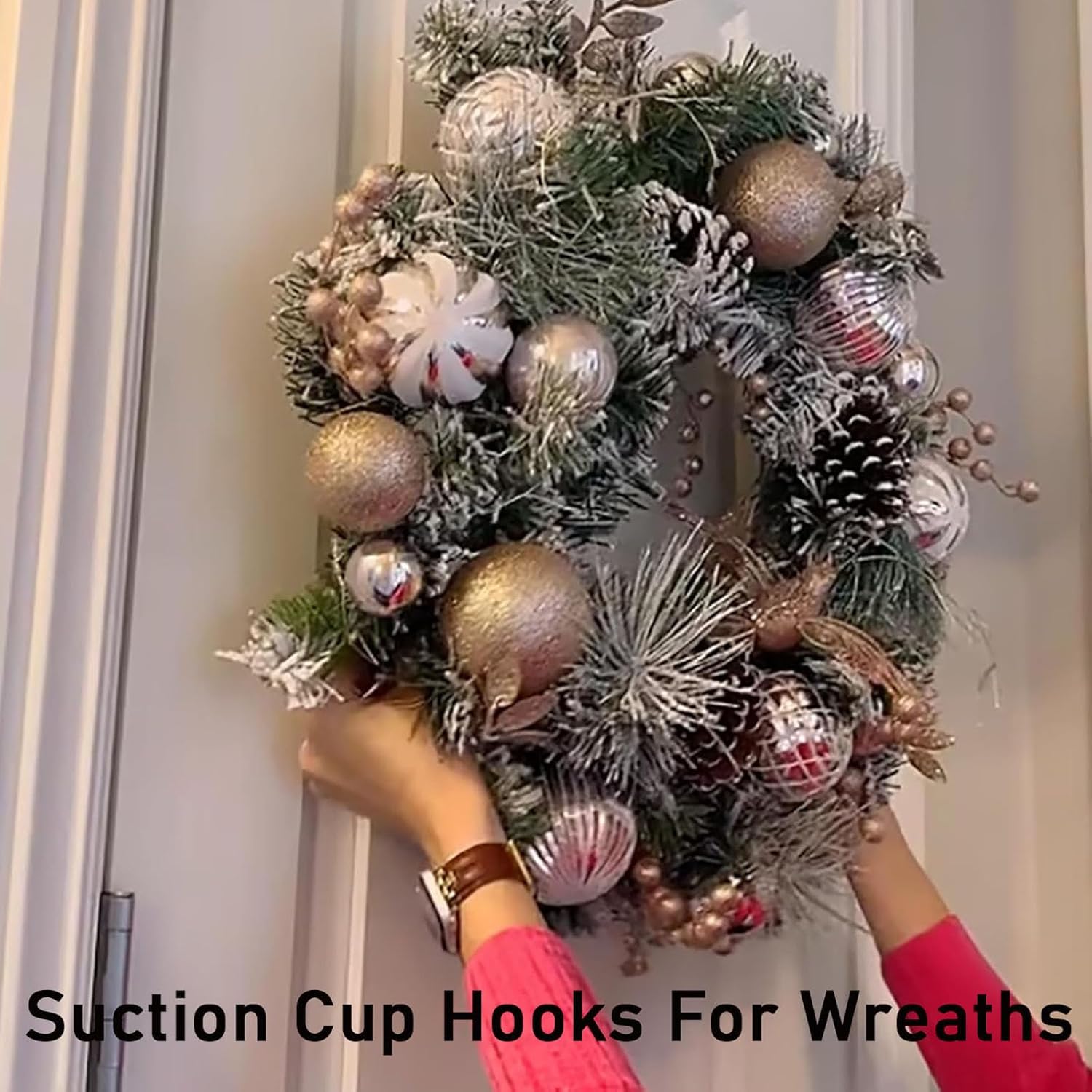 Suction Cup Hooks for Wreaths on Glass